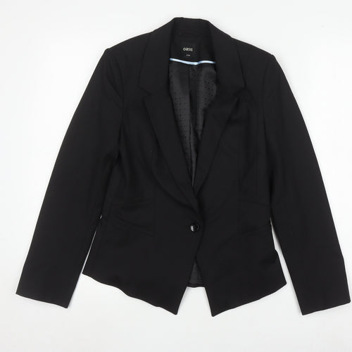 Oasis Women's Black Slim Fit Blazer Size 8