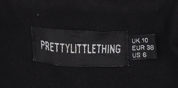 PrettyLittleThing Women’s Black Blazer, Size 10, Slim Fit