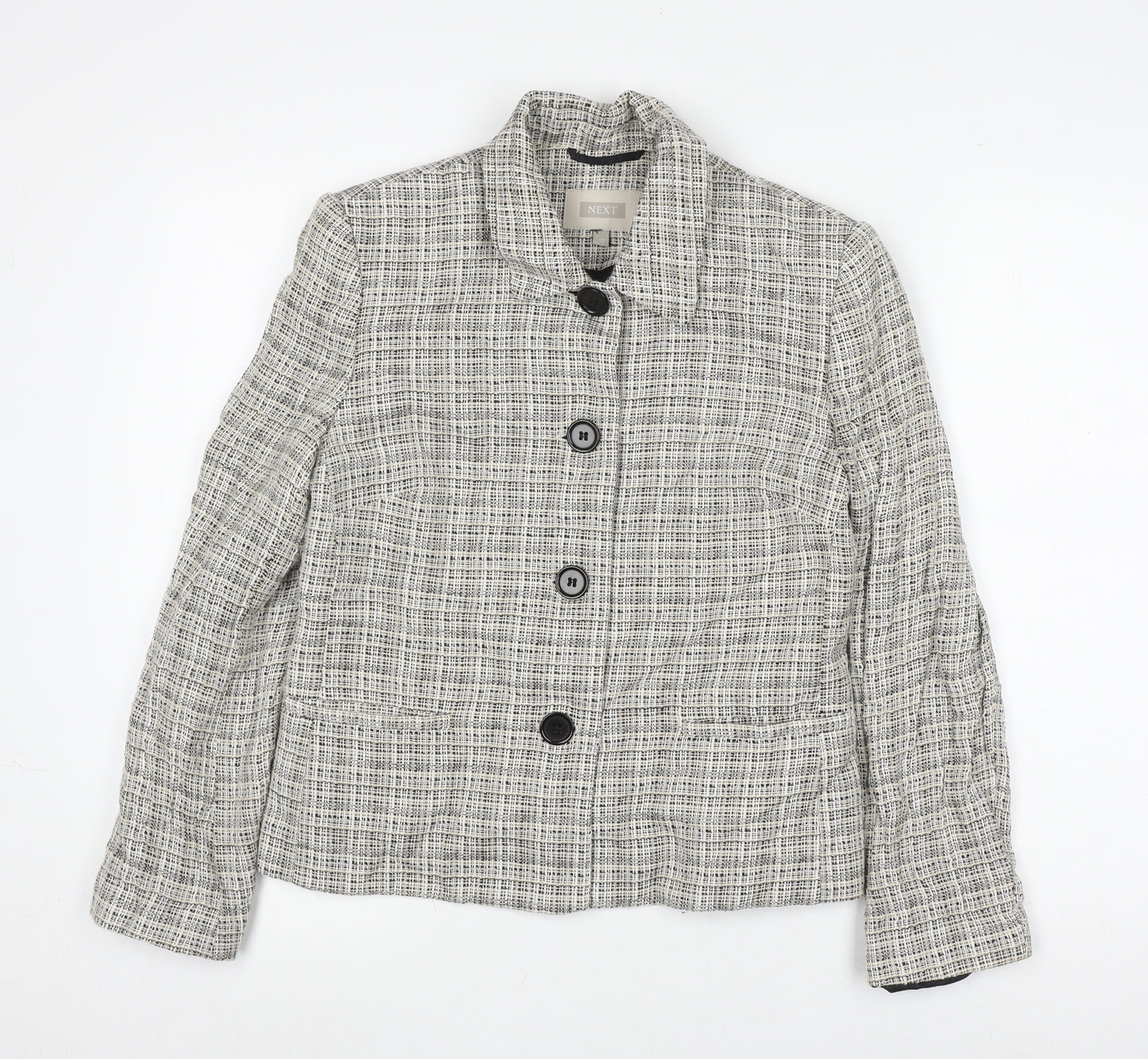 Next Women's Multi Tweed Check Jacket Size 12