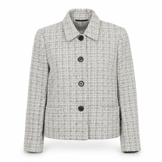 Front view of Next Women's Multi Tweed Check Jacket, size 12
