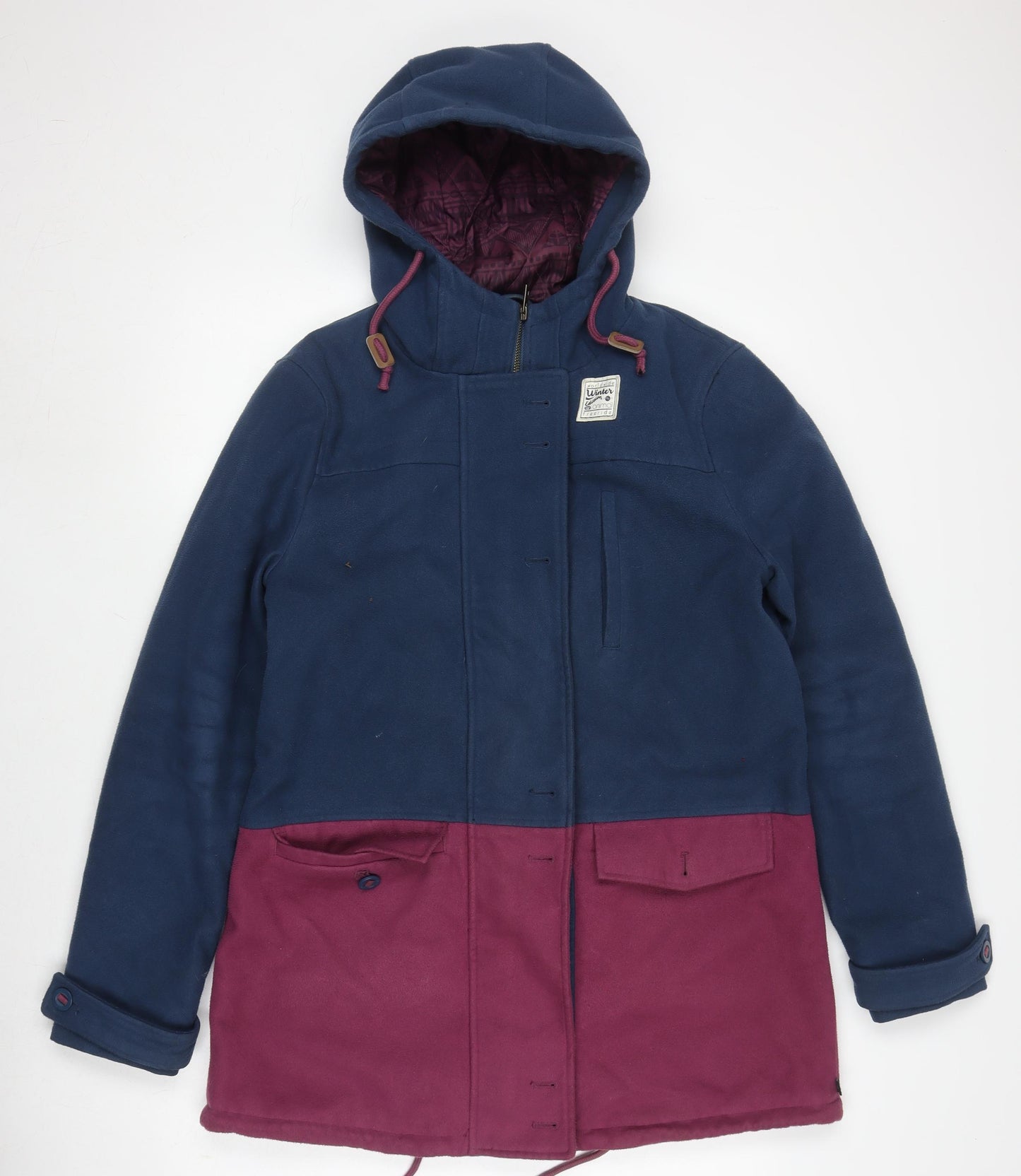 Animal Women's Blue Parka Jacket Size 12