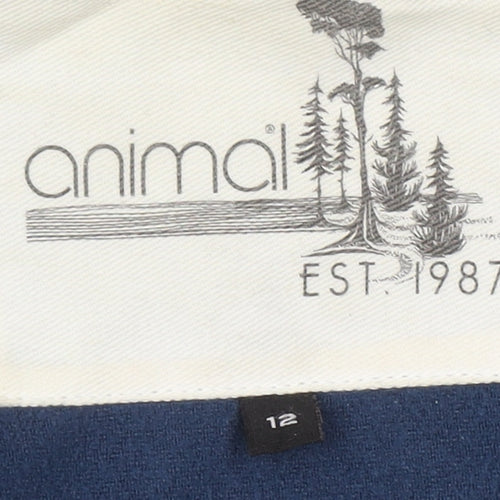 Animal Women's Blue Parka Jacket Size 12