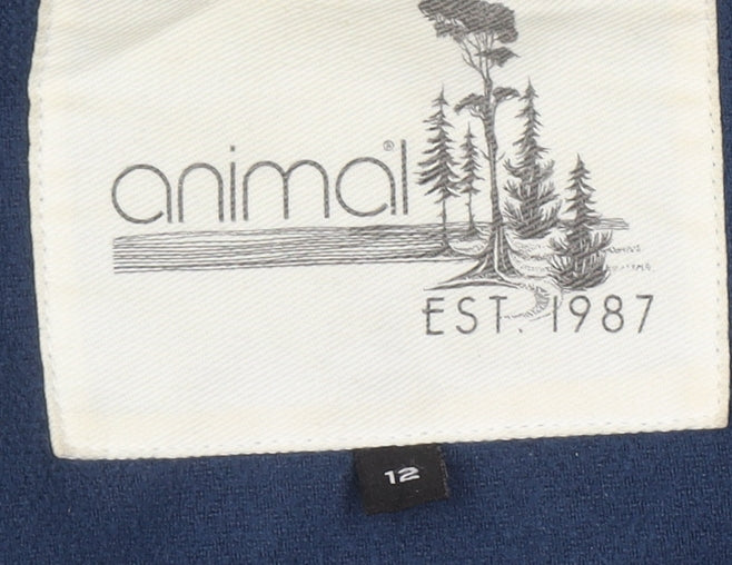 Animal Women's Blue Parka Jacket Size 12