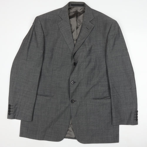 Marks and Spencer Grey Wool Men's Blazer, Size 42R