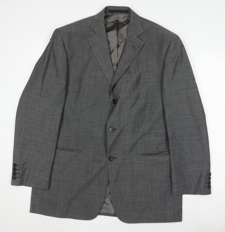 Marks and Spencer Grey Wool Men's Blazer, Size 42R