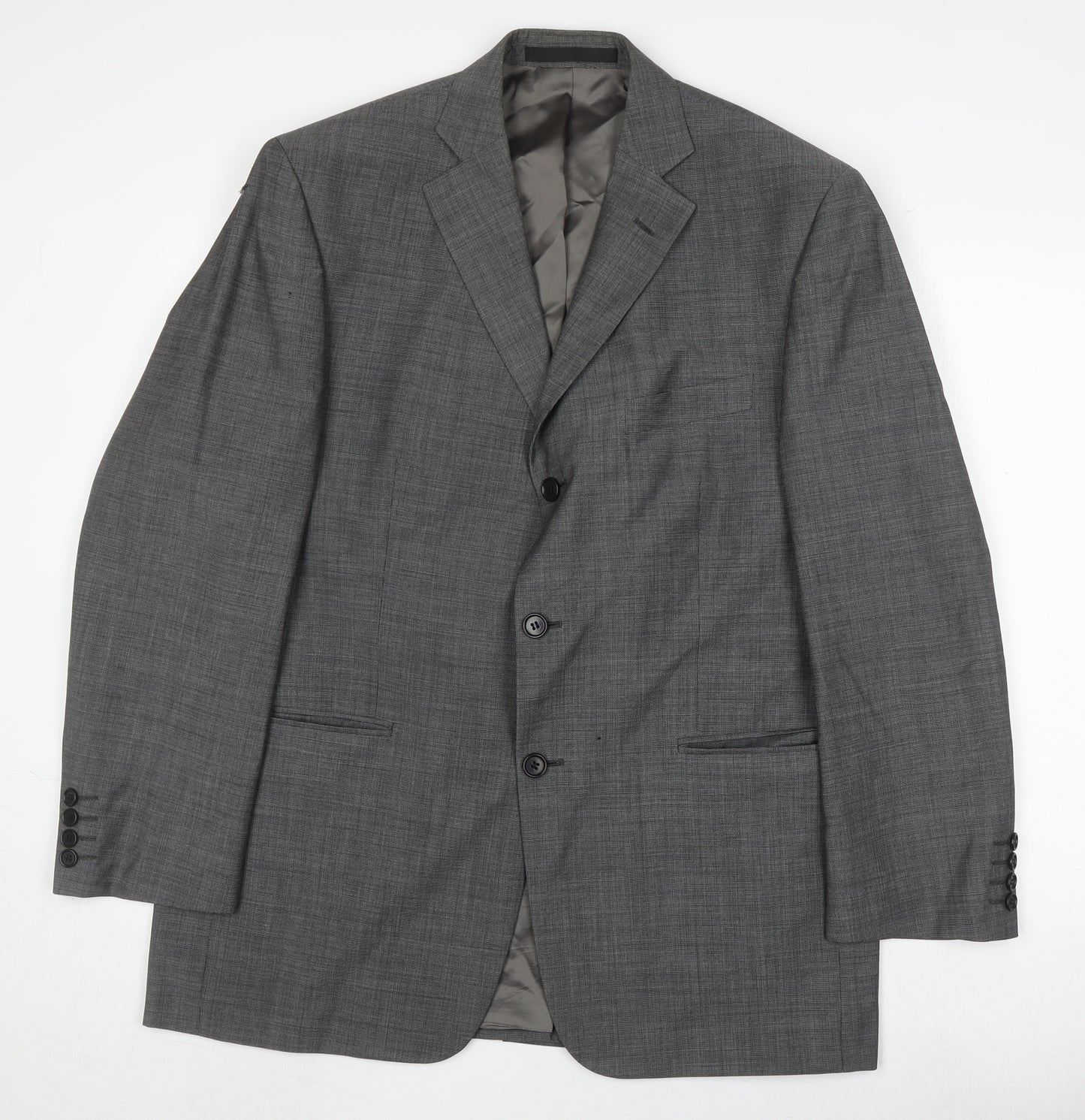 Marks and Spencer Grey Wool Men's Blazer, Size 42R