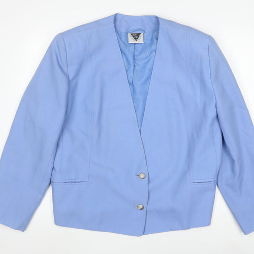 Jacques Vert Women's Blue Blazer Size 18 Suit Jacket