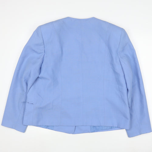 Jacques Vert Women's Blue Blazer Size 18 Suit Jacket