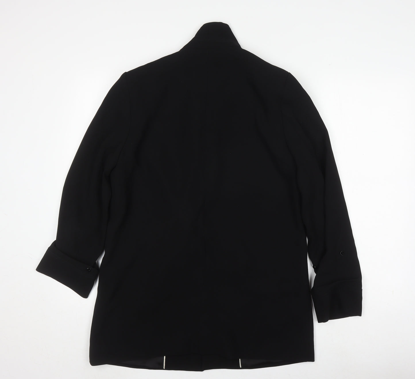 MNG Women's Black Blazer, Size M, Single-Breasted