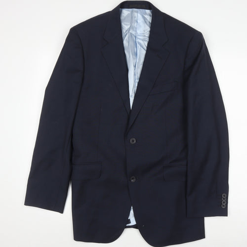 T.M.Lewin Men's Blue Suit Jacket Size 39R Formal