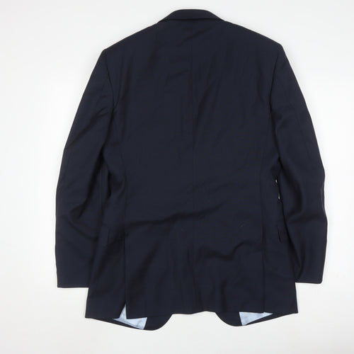 T.M.Lewin Men's Blue Suit Jacket Size 39R Formal