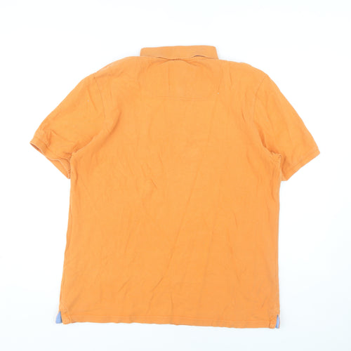 Joules Men's Orange Polo Shirt L Classic Style
