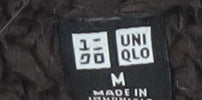 Uniqlo Men's Black Full Zip Hoodie, Size M
