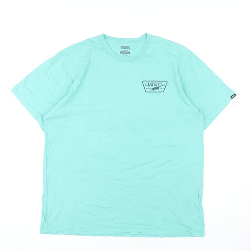 Vans Men's Blue XL Slim Fit Graphic T-Shirt