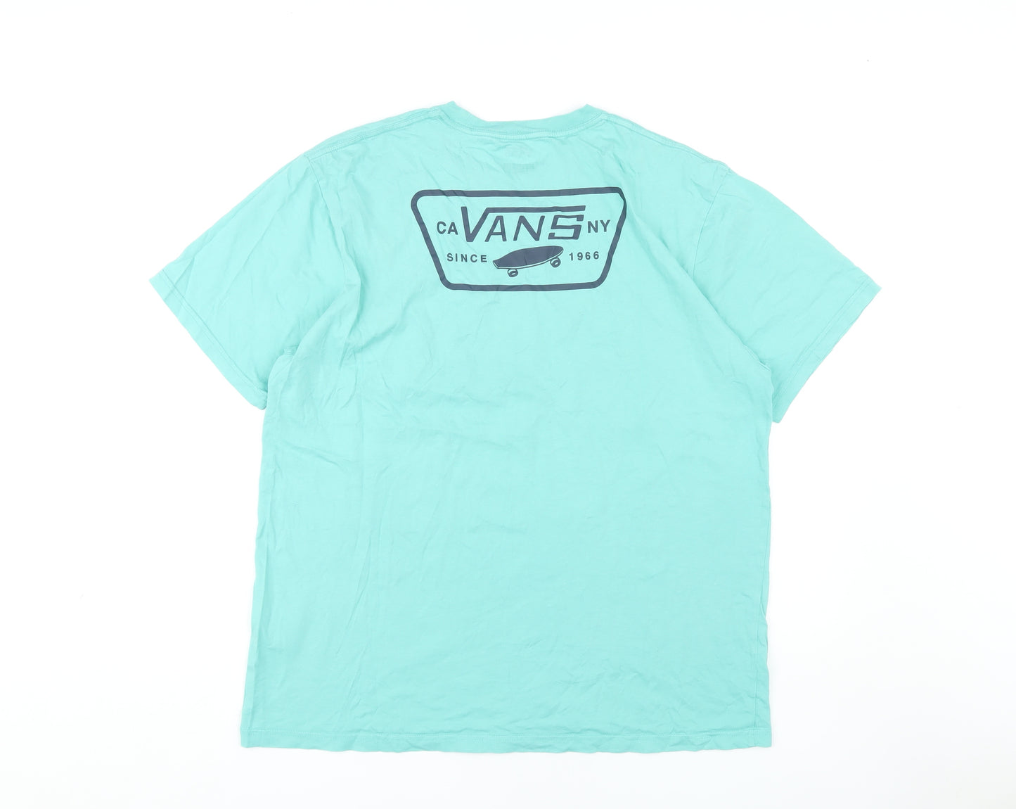 Vans Men's Blue XL Slim Fit Graphic T-Shirt