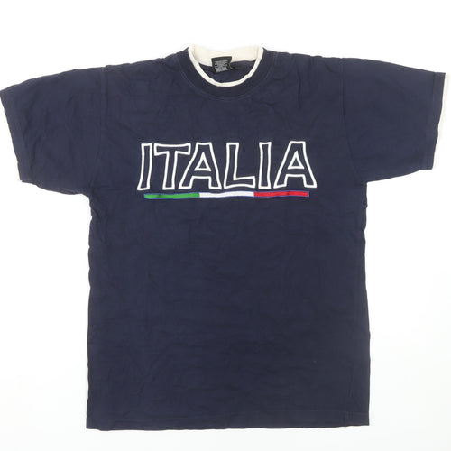 Lauri MJ Italian Style Men's Blue S Graphic T-Shirt