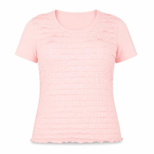 Damart Women's Pink T-Shirt, Size 10/12, Short Sleeve