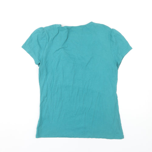 Principles Women's Blue Scoop Neck T-Shirt Size 12