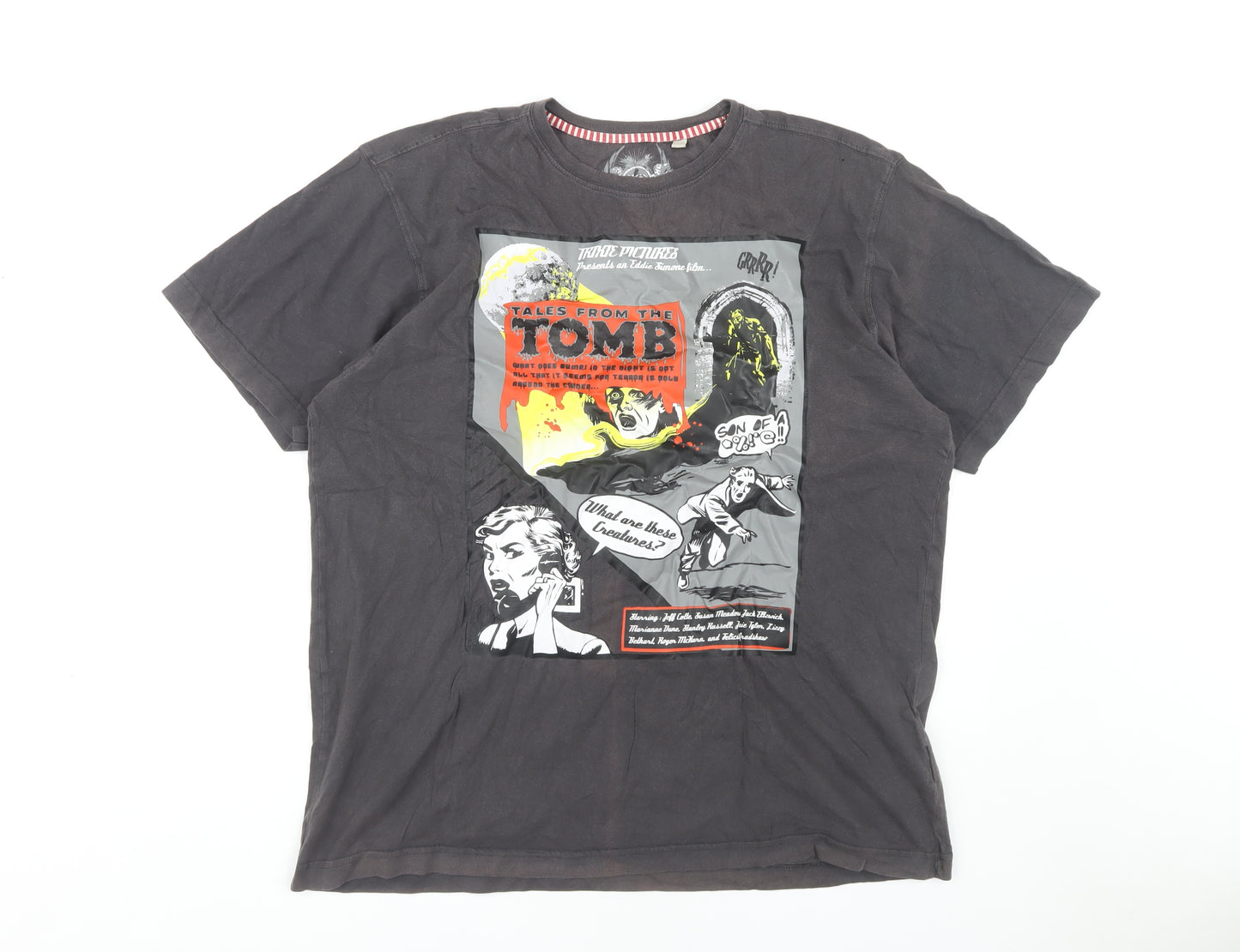 Joe Browns Men's Black Comic Horror T-Shirt 3XL