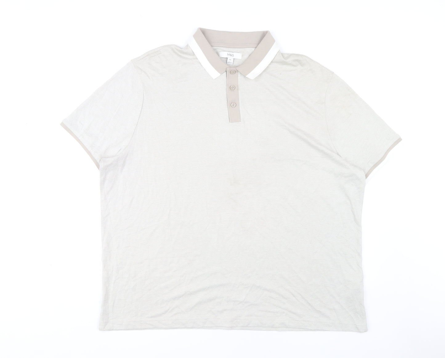 Marks and Spencer Men's Beige 3XL Polo Shirt
