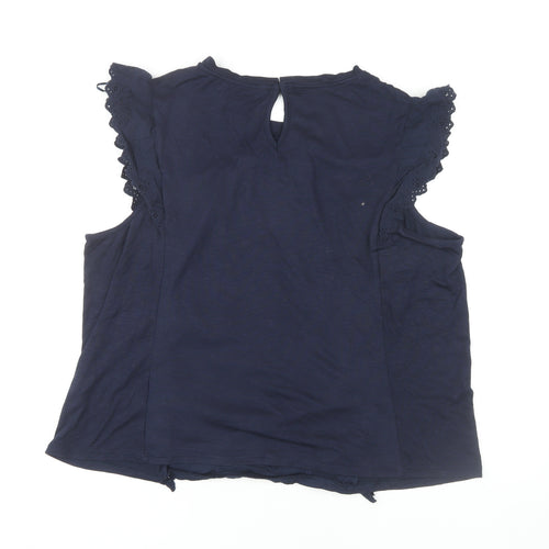 Marks and Spencer Womens Blue Sleeveless Blouse Size 20