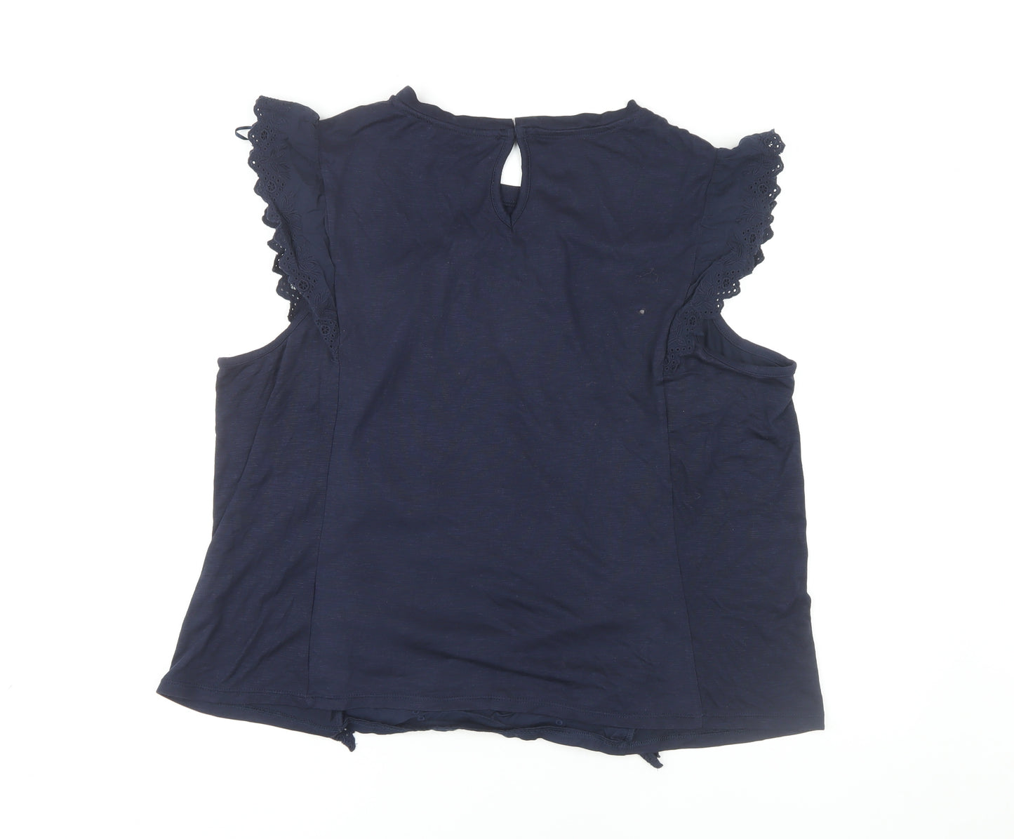 Marks and Spencer Womens Blue Sleeveless Blouse Size 20