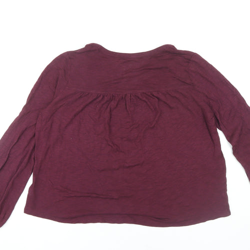 GAP Women's Red Long Sleeve Tunic Blouse M