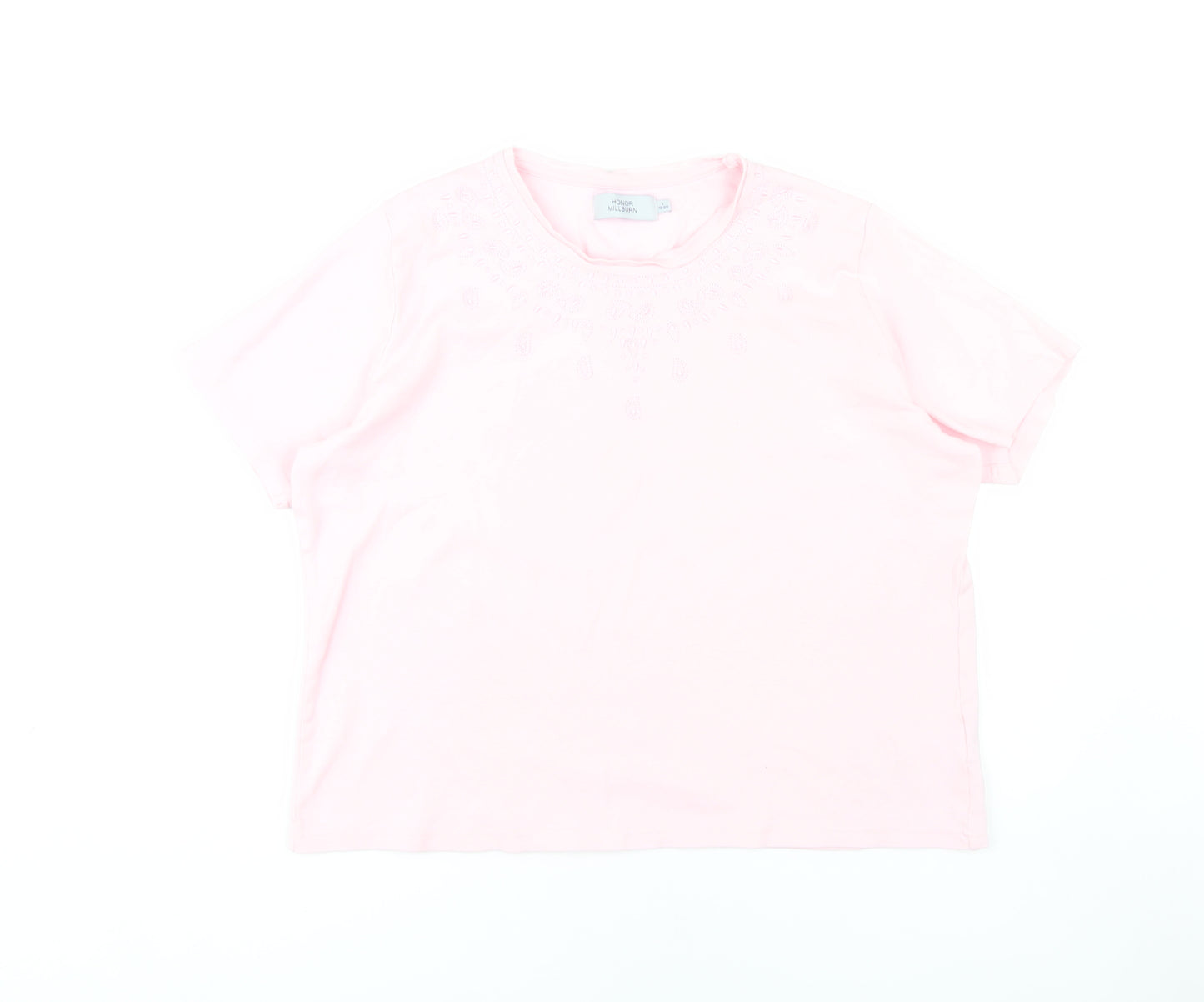 Honor Millburn Women's Pink T-Shirt, Size 18-20