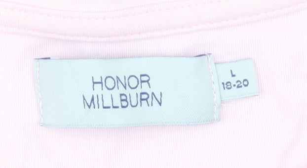 Honor Millburn Women's Pink T-Shirt, Size 18-20