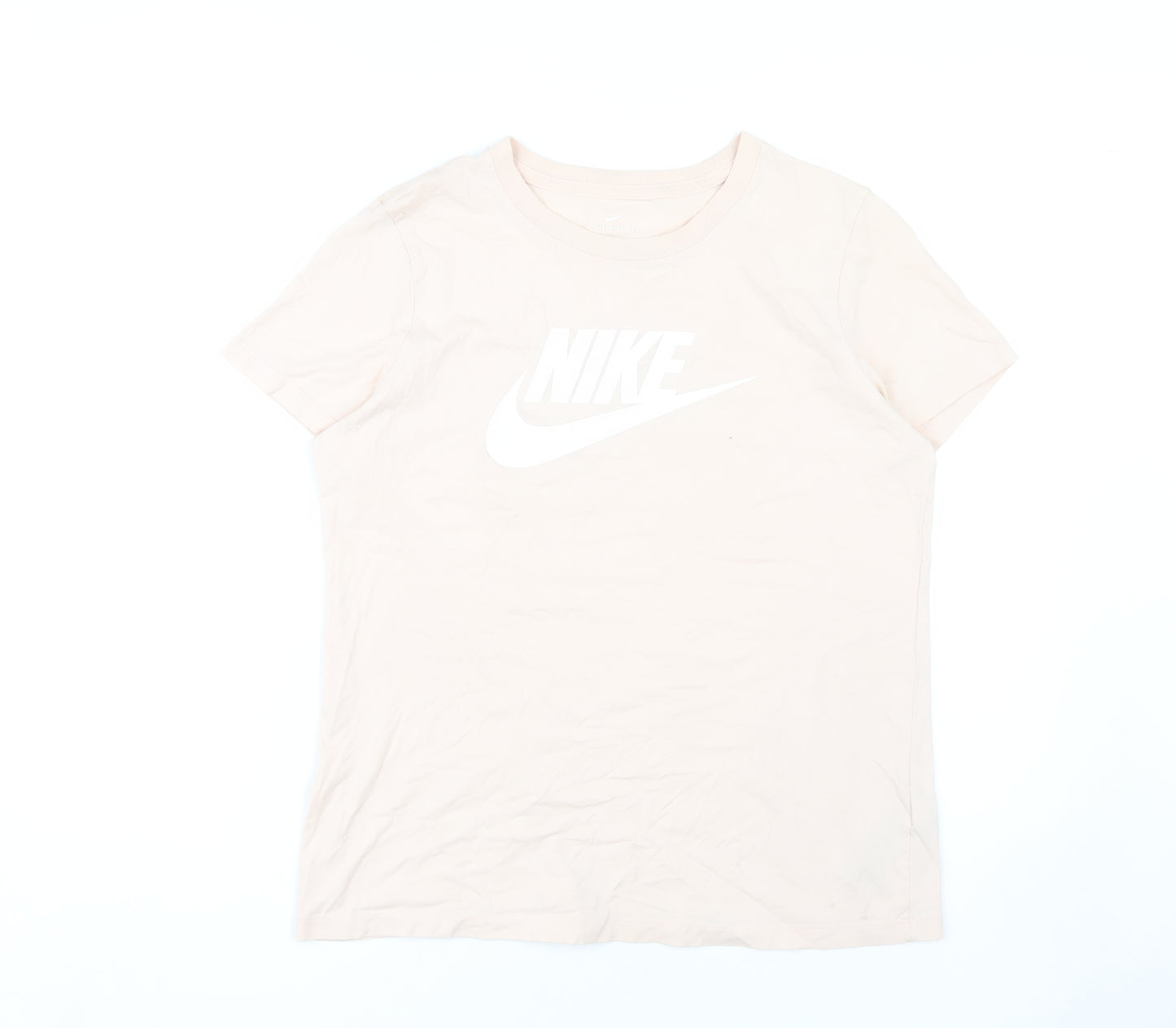 Nike Beige Unisex T-Shirt Medium Sports Casual