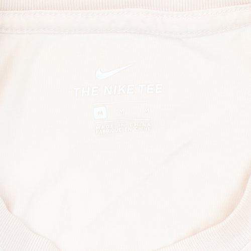 Nike Beige Unisex T-Shirt Medium Sports Casual