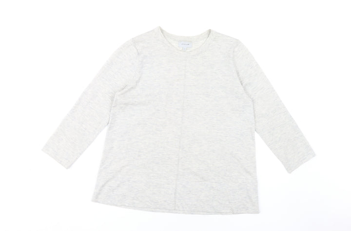 Jigsaw Women's Grey Crew Neck Wool Blend Jumper S