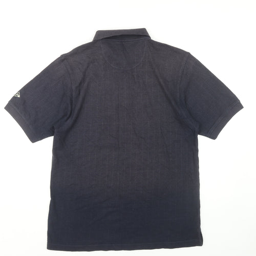 Dunlop Men's Black Polo Golf Shirt L Size Regular Fit