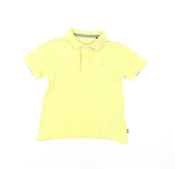 Joules Boys Yellow Polo Shirt, Size 6 Years, Short Sleeve