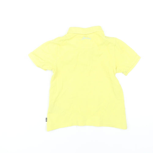 Joules Boys Yellow Polo Shirt, Size 6 Years, Short Sleeve