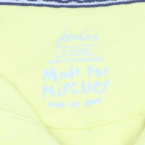 Joules Boys Yellow Polo Shirt, Size 6 Years, Short Sleeve