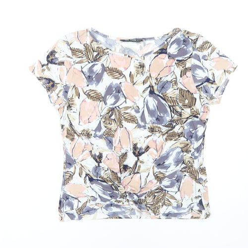 Mia Moda Women's Floral T-Shirt, Size 14, Multicoloured