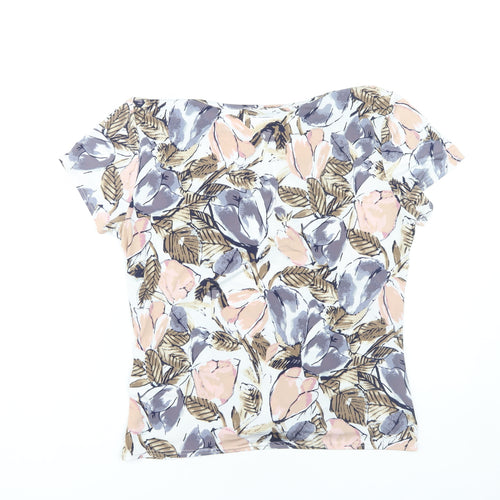 Mia Moda Women's Floral T-Shirt, Size 14, Multicoloured