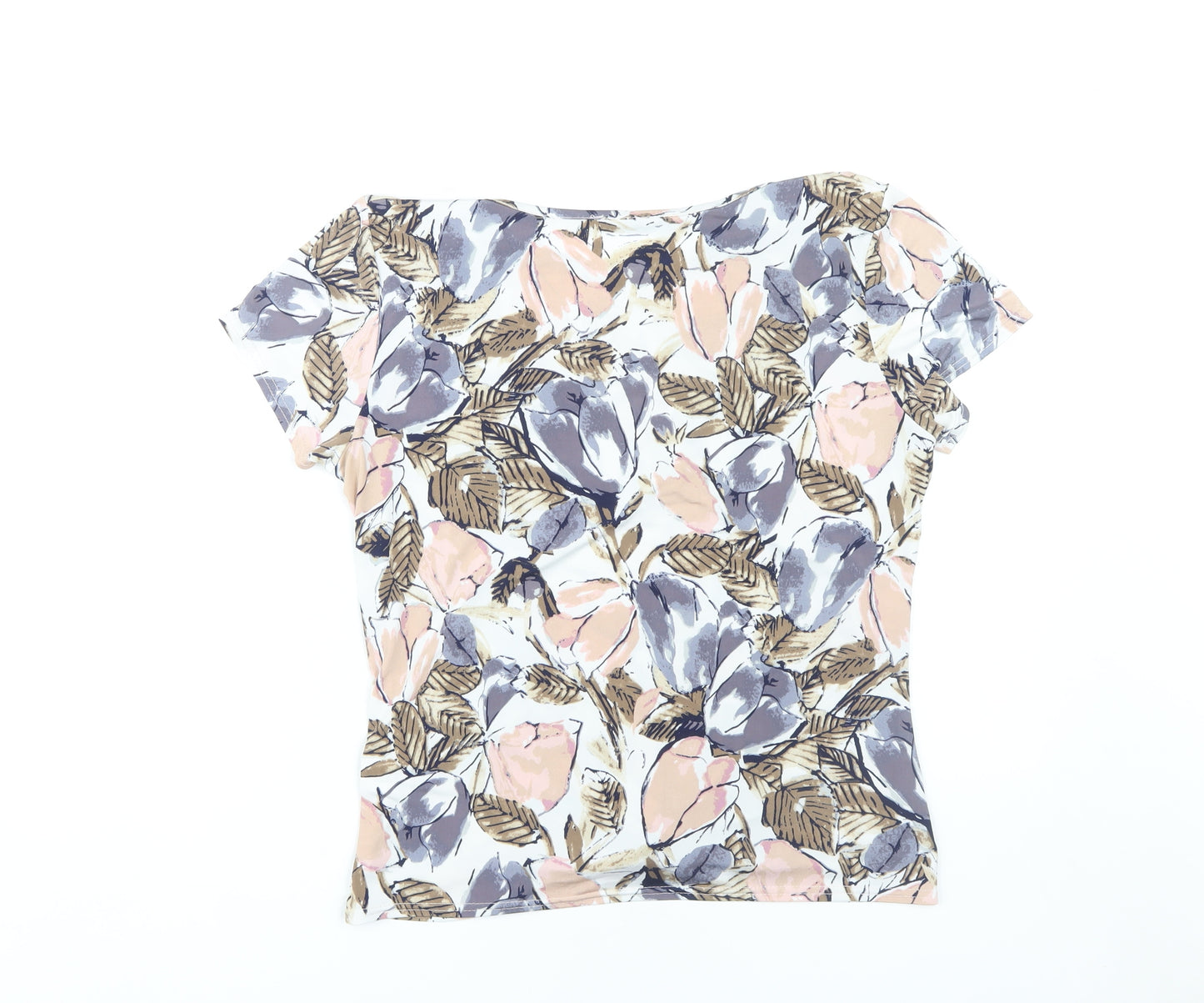 Mia Moda Women's Floral T-Shirt, Size 14, Multicoloured
