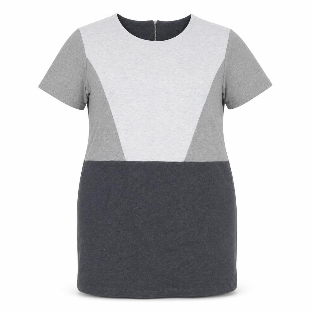Front view of Marks & Spencer Women's Grey Shift Dress, size 18