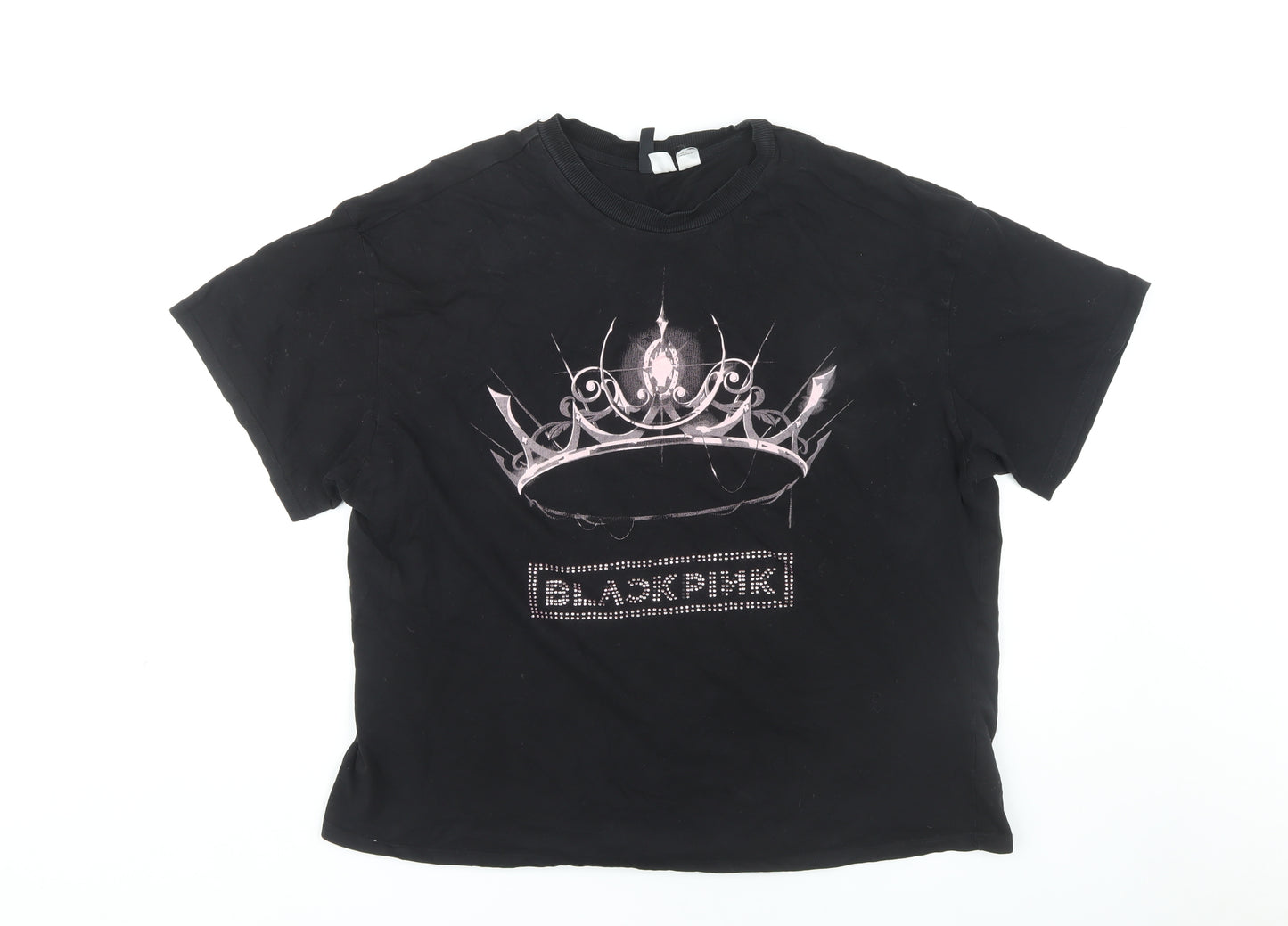 Blackpink Women's Black Short Sleeve T-Shirt, M, Casual