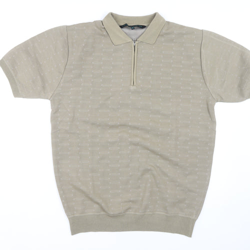 Charles Norton Men's Beige 2XL Polo Shirt Short Sleeve