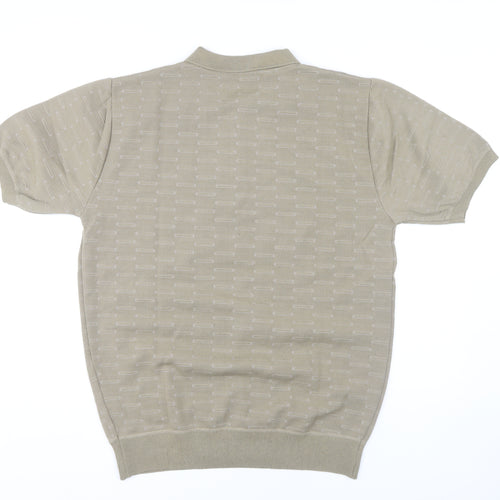 Charles Norton Men's Beige 2XL Polo Shirt Short Sleeve