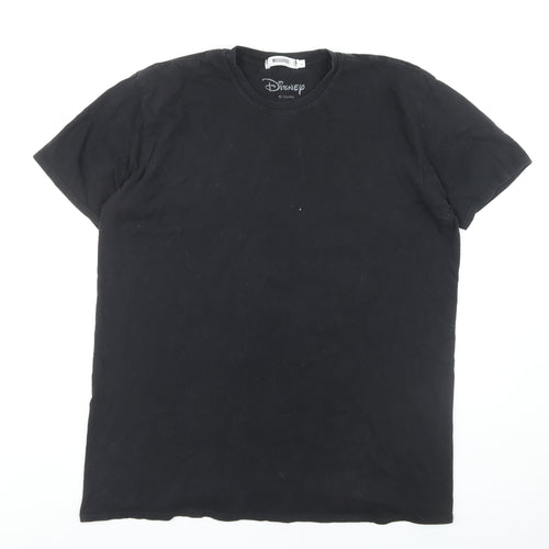 Missguided Women's Black Disney T-Shirt, Size L