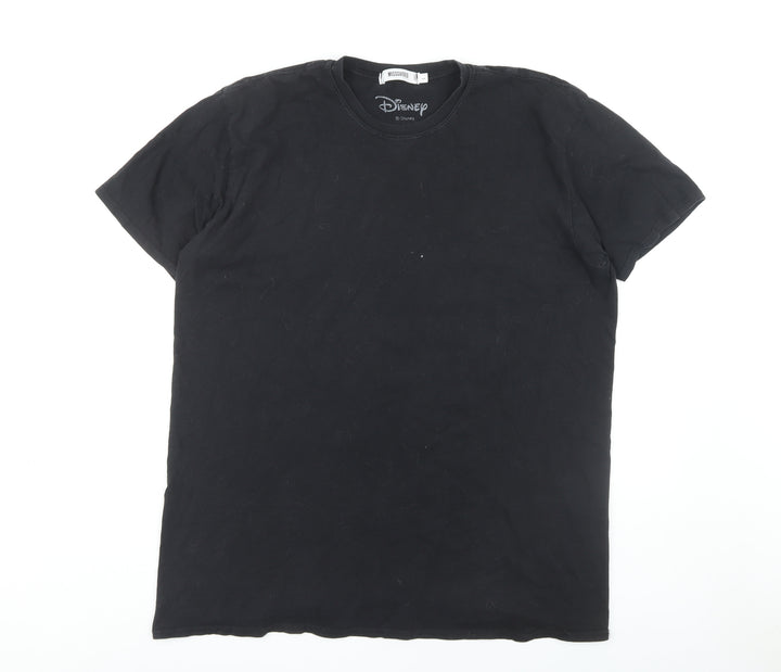 Missguided Women's Black Disney T-Shirt, Size L