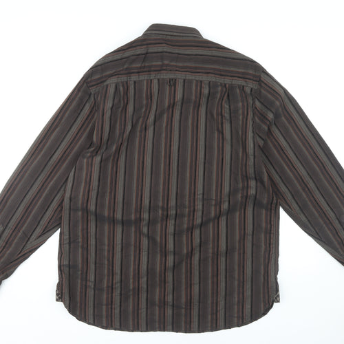 Designers at Debenhams Men's Large Brown Striped Shirt
