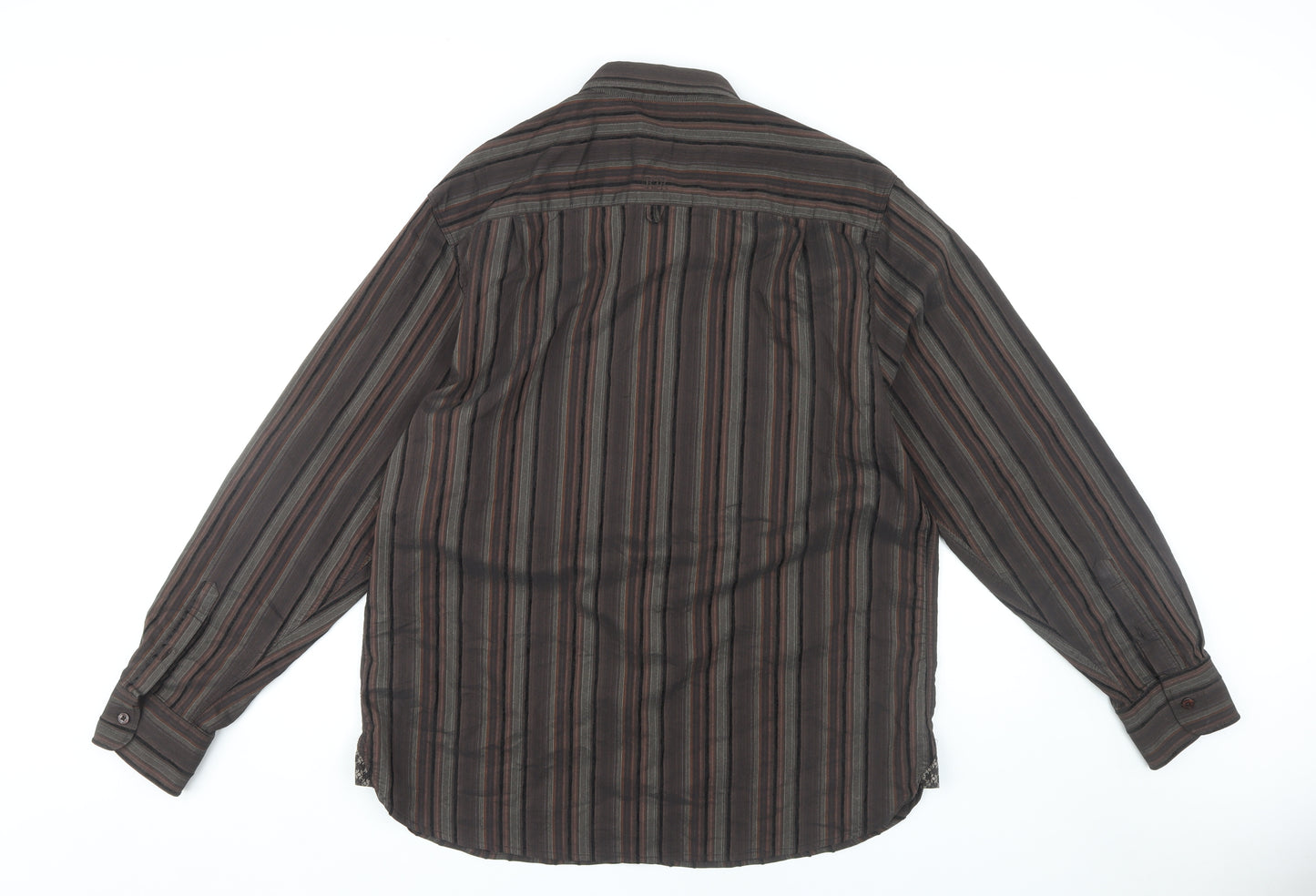 Designers at Debenhams Men's Large Brown Striped Shirt