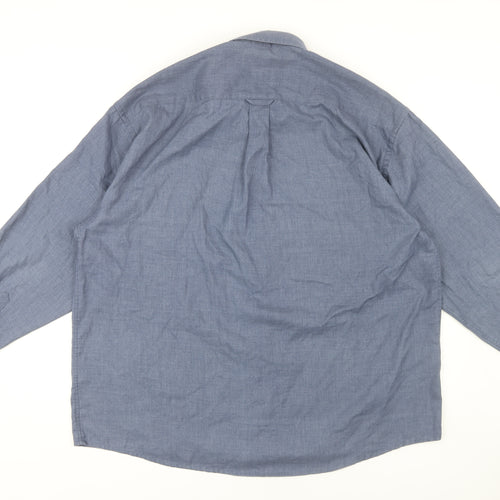 EWM Men’s Blue XL Long Sleeve Casual Shirt