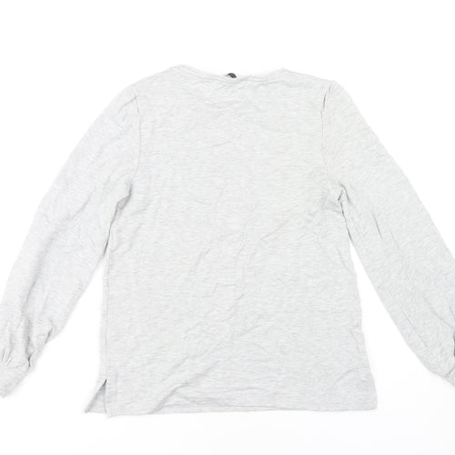 Oasis Women’s Grey Long Sleeve T-Shirt, Size S