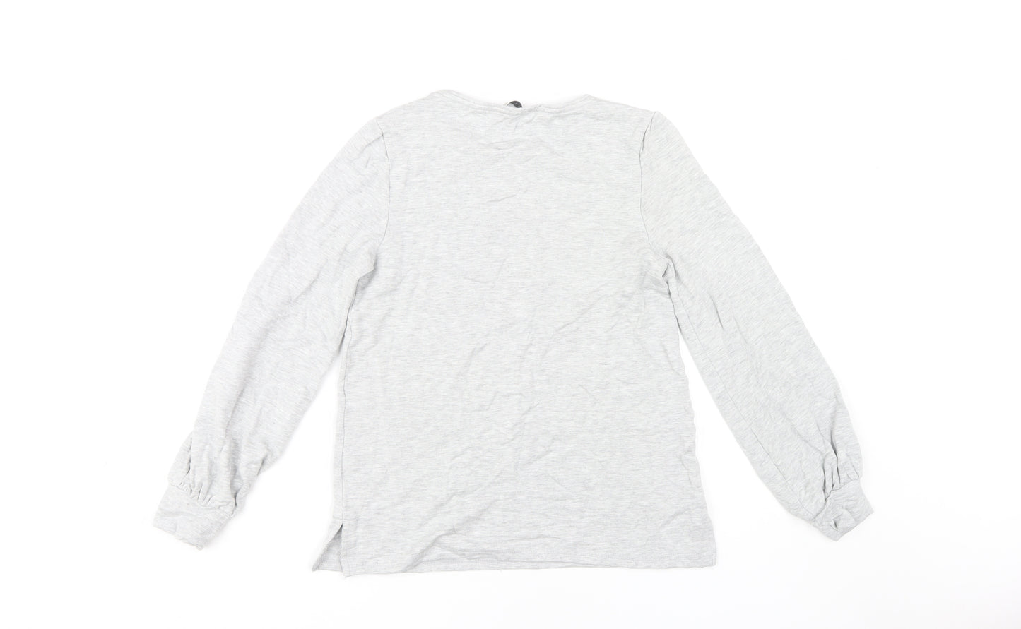 Oasis Women’s Grey Long Sleeve T-Shirt, Size S